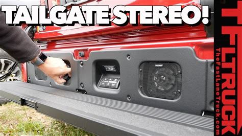 kicker tailgate speaker gmc install